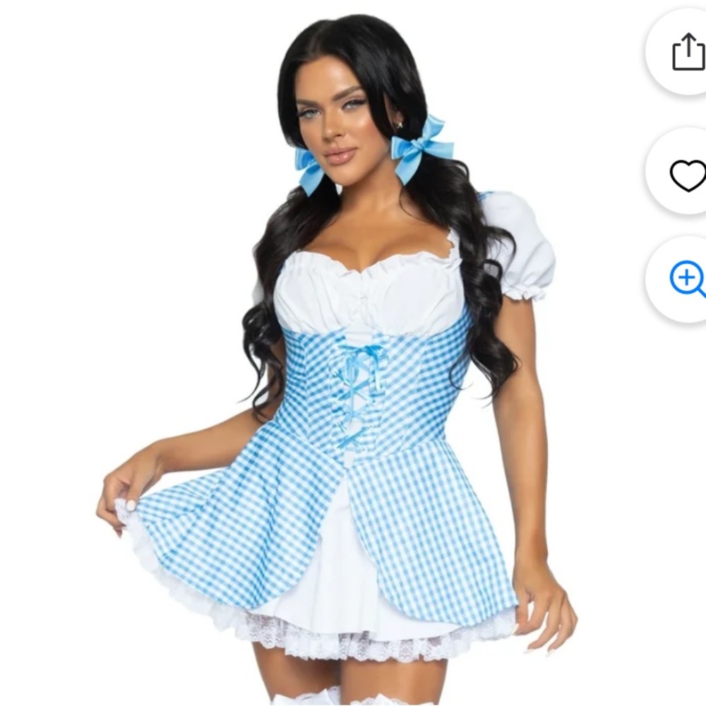 Leg Avenue Gingham Sexy Dorothy Costume Size Medium NEW